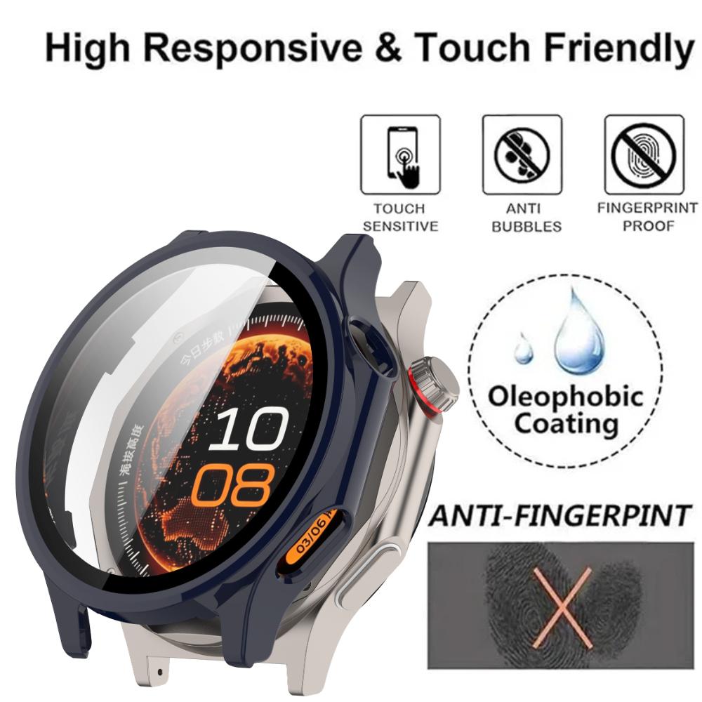 Tempered Glass+PC Cover For Oppo Watch X3 Case Soft TPU All-Around Screen Protector Watch Cases For Oneplus Watch 4 Accessories