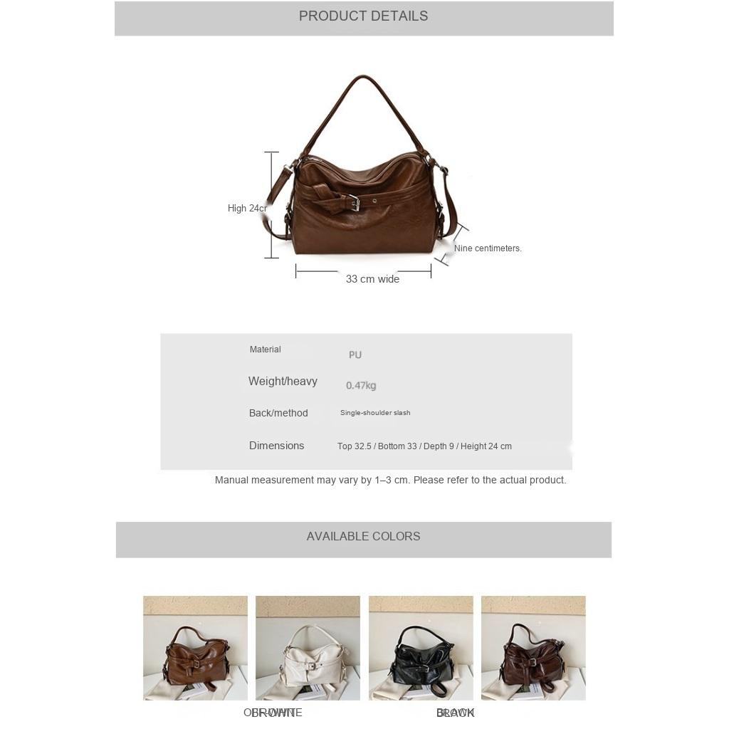 Xeie Thuk Borsa Hobo Unisex PU Tracolla Regolabile Quotidiana Casual