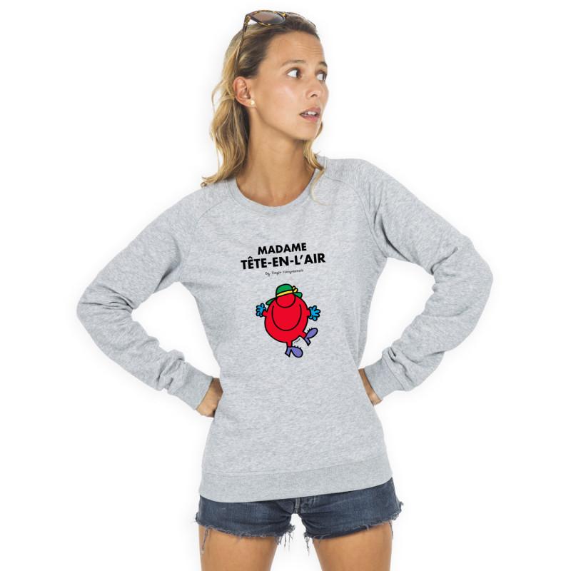 Moletom Feminino - MADAME TÊTE EN L'AIR XS cinza heather