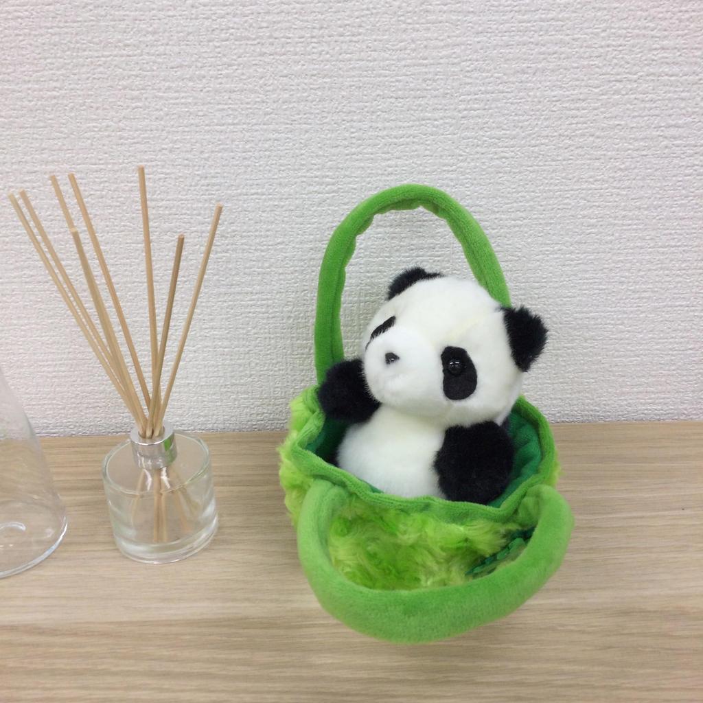 Cute Sales Plush Toy Outing Series Sitting Panda B0044