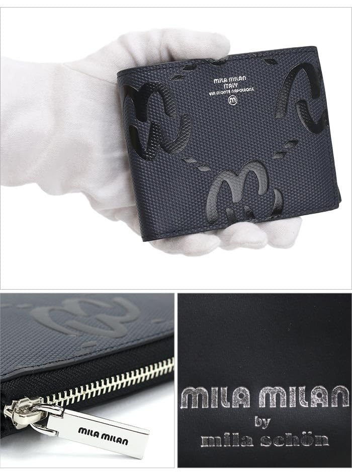 [mila milan] Bi-fold wallet, semi, 6 card slots (Mio), No. 255614 (red)