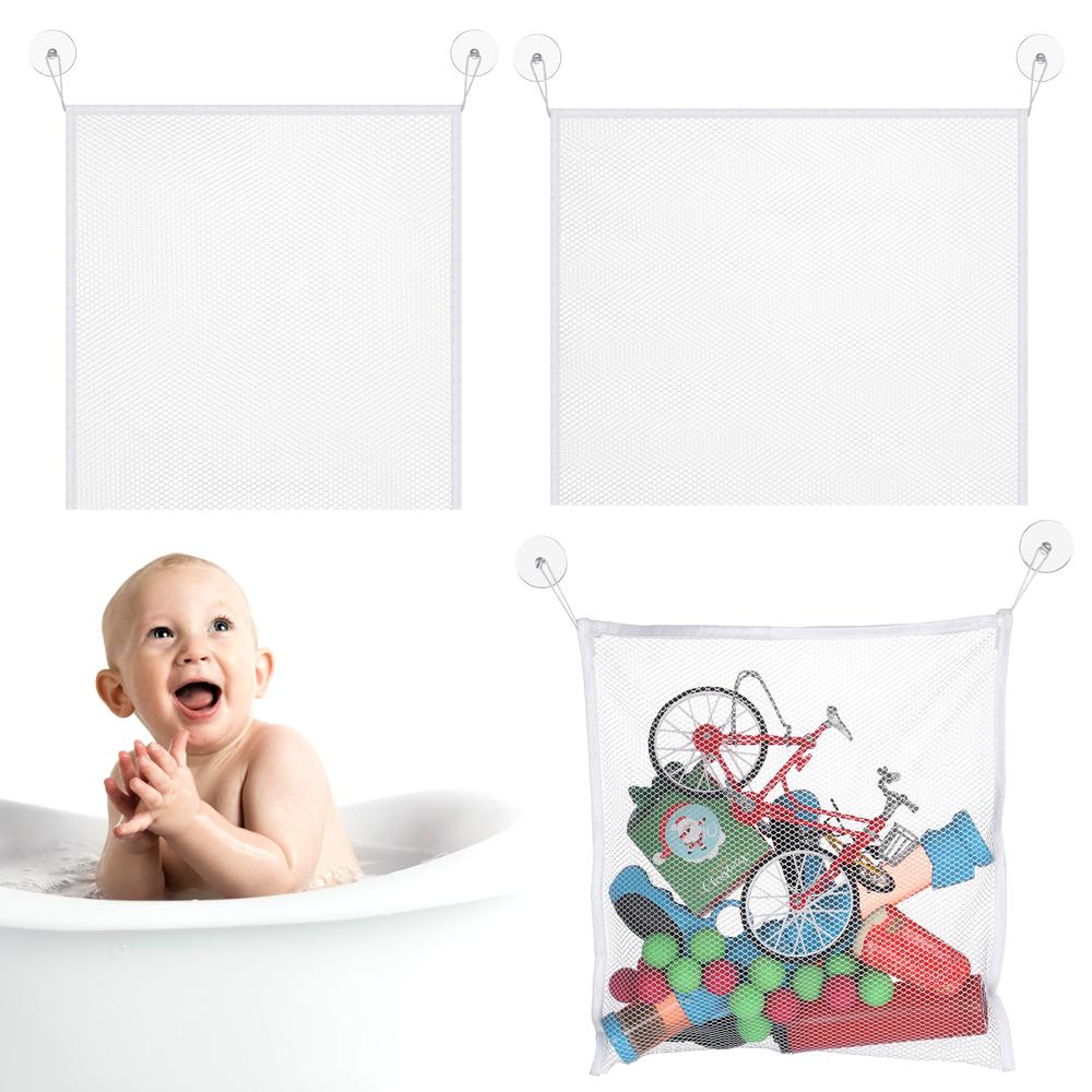 

Strong Suction Cloth Toy Basket Toys Net Bath Game Bags Toy Storage Bag Baby Bath Toys Mesh