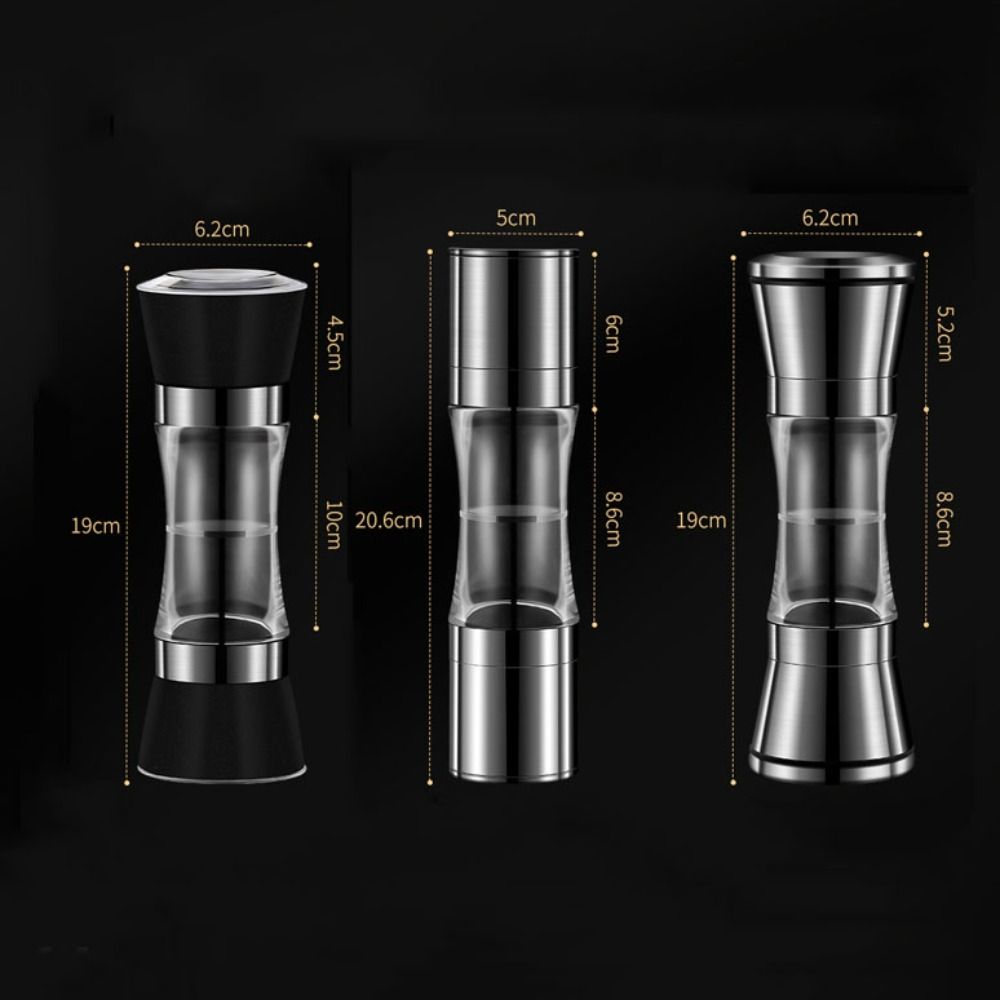 Manual Pepper Grinder Double-head Salt Mill Kitchen Gadgets Spice Grinder  Restaurant