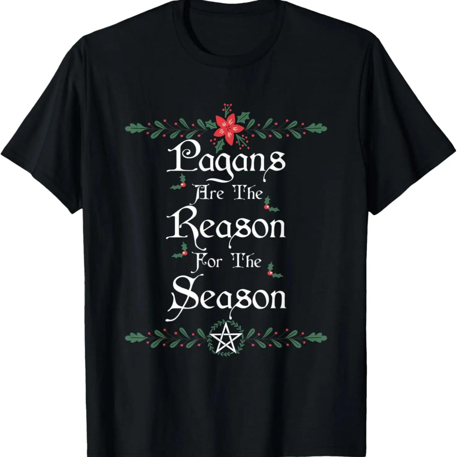 Winter Solstice Pagans Are The Reason For The Season Yule T-Shirt S чёрный