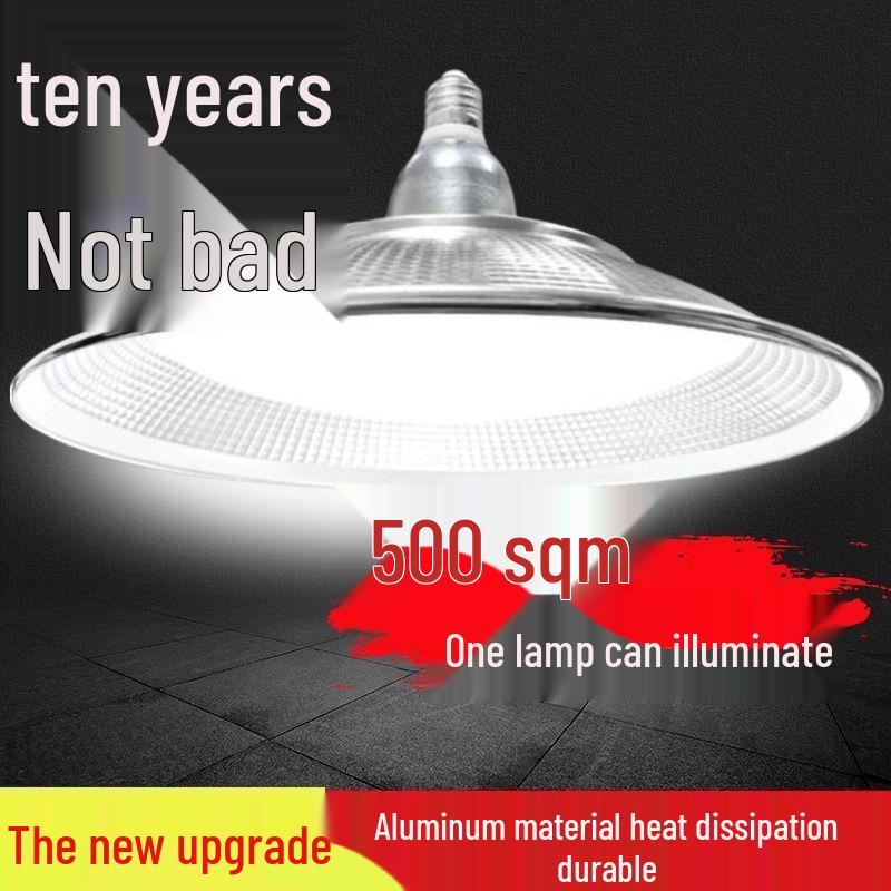 Super Bright Industrial Pendant LED Light - E27 Energy-Saving White Bulb for Gyms & Warehouses