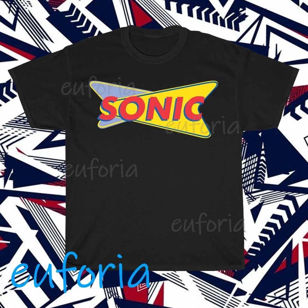 New Shirt Sonic Burgers Restaurant Logo T-Shirt Funny Size S to 5XL M