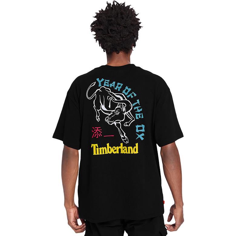 Timberland Round Neck Short Sleeve T-Shirt Men tops Black A2462-001