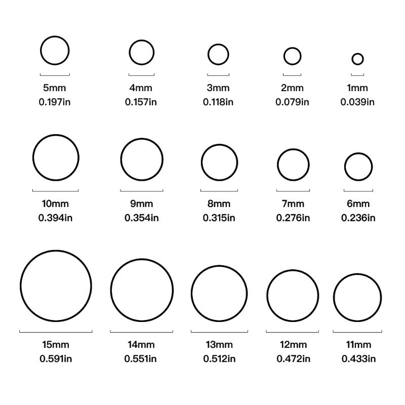 

Кожаный пробойник штамп Круглый, 15 шт. Одно отверстие Полый пробойник 1-15 мм Высокоуглеродистая сталь Круглый резак Инструментальный набор Cu 15pcs чёрный