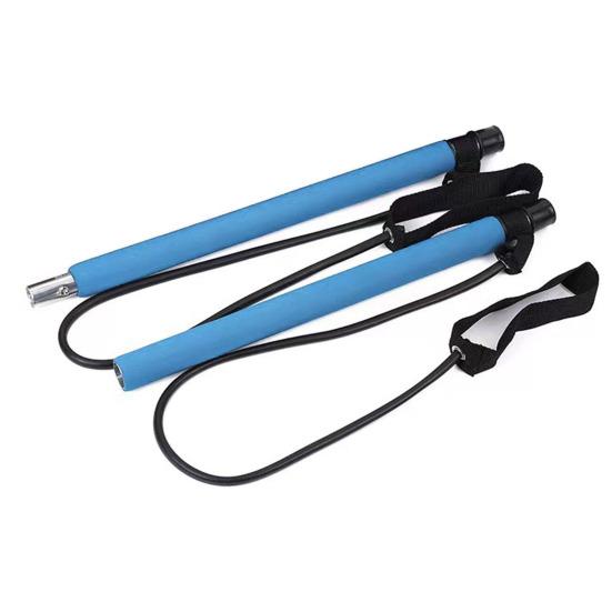 Direnç Bantlı Pilates Barı Güç Antrenmanı Vücut Germe Bacak Kalça Bel Kol Egzersiz Barı Ev Spor Salonu Antrenmanı Erkek Kadın Fitness Ekipmanları