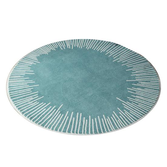 Boho Round Rugs - 2Ft Washable Non-Slip Small Round Area Rug Throw