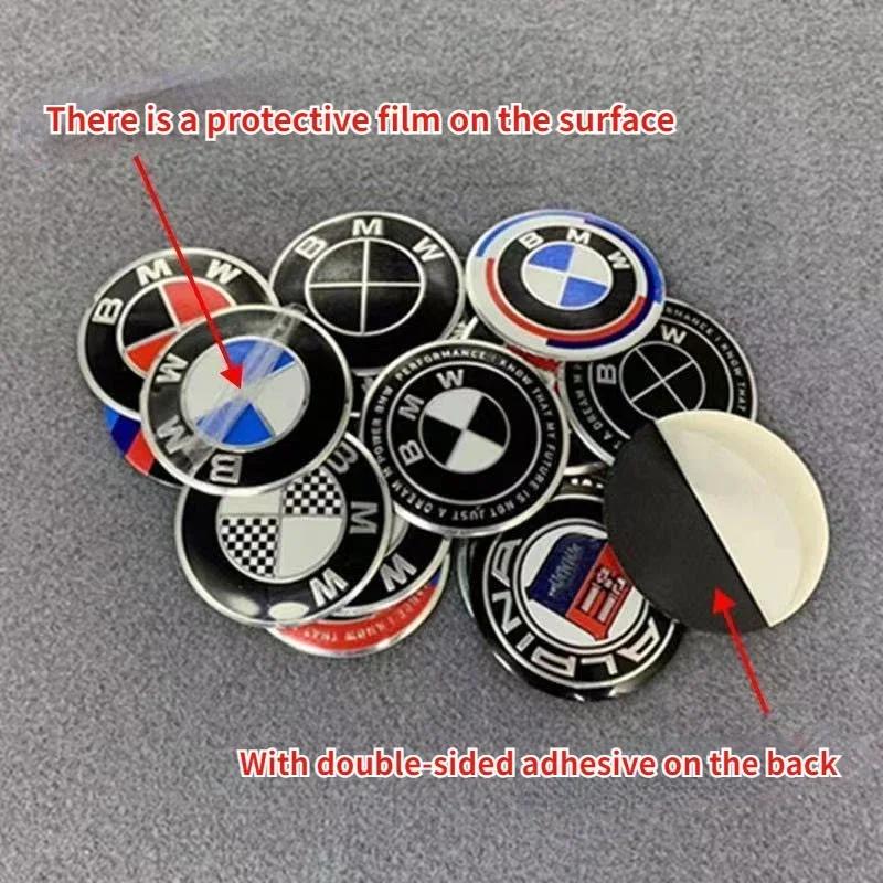 vtdfs3 4Pcs-65MM Labeling of hub cover For BMW E89 E90 E92 ALPINA MF10 F06 F10 F30 F80 X1 X5 M3 E82 F20 F21 F22 F23 F31 Cover stickers