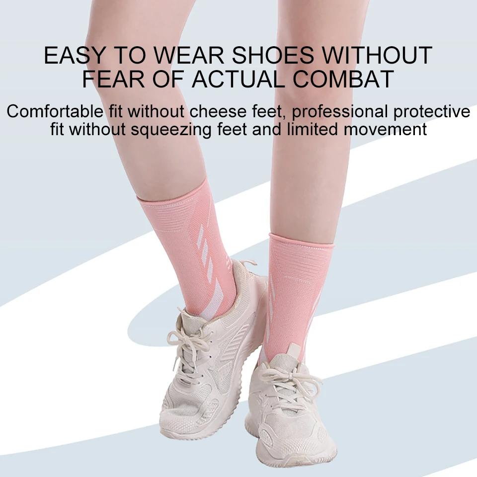 1Pc Elastic Compression Ankle Brace Support Sleeve for Football Basketball Injury Recovery Joint Pain Relief Nylon Knitting