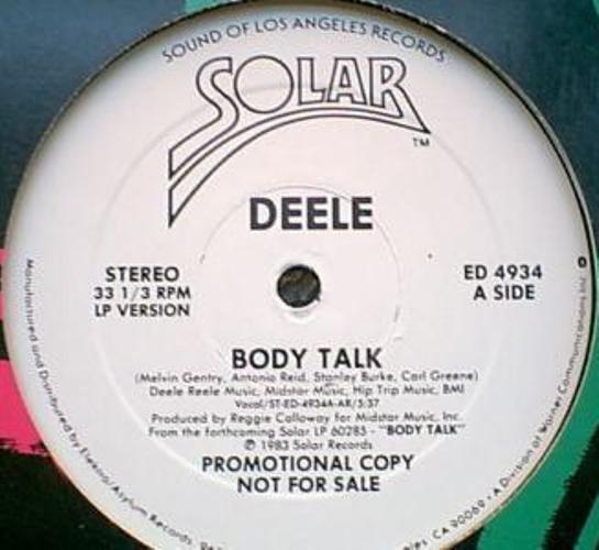 

12inch Record DEELE - Body Talk ED4934 SOLAR 1983 US Dance & Electronica Used