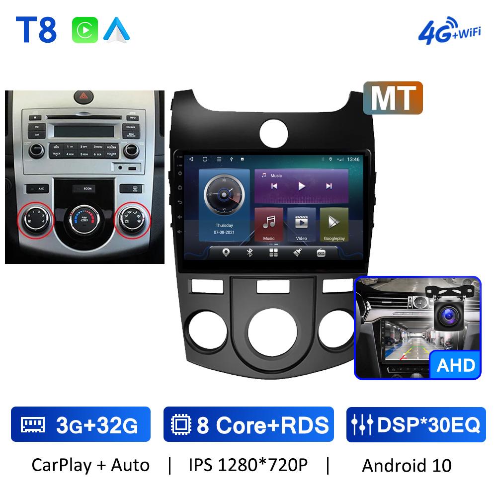 4G WiFi CarPlay Android 10 Car Radio Navigation GPS For Kia Forte Cerato 2 TD 2008 - 2013 Multimedia Video Player Head Unit
