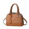 New High Appearance Level Patchwork Macaron Handbag Canvas Texture Simple Fashion Shoulder Bag All-match Women's Bag