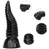 33.5CM Adult Sex Toy Big Black Realistic Dildo for Anal Huge Dick Penis Strap on Simulation Octopus Feet Fisting BDSM Slave