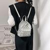 Women's Backpack New Trendy Korean Version Fashion Diamond Simple Temperament Backpack Commuting Fashion Backpack Women