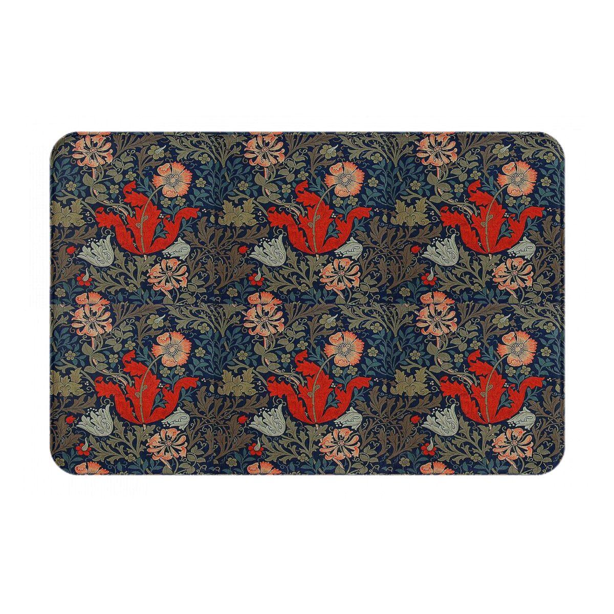 William Morris Strawberry Thief Antislip Deurmat Vloermat Kussen Tapijt Vloerkleed voor Keuken Entree Huis Balkon Voetmat Matten 60x40 cm