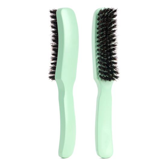 Men Beard Brush with Handle Nylon Beard Brush Home Boar Bristle Ergonomic Carved Salon Men Mustache