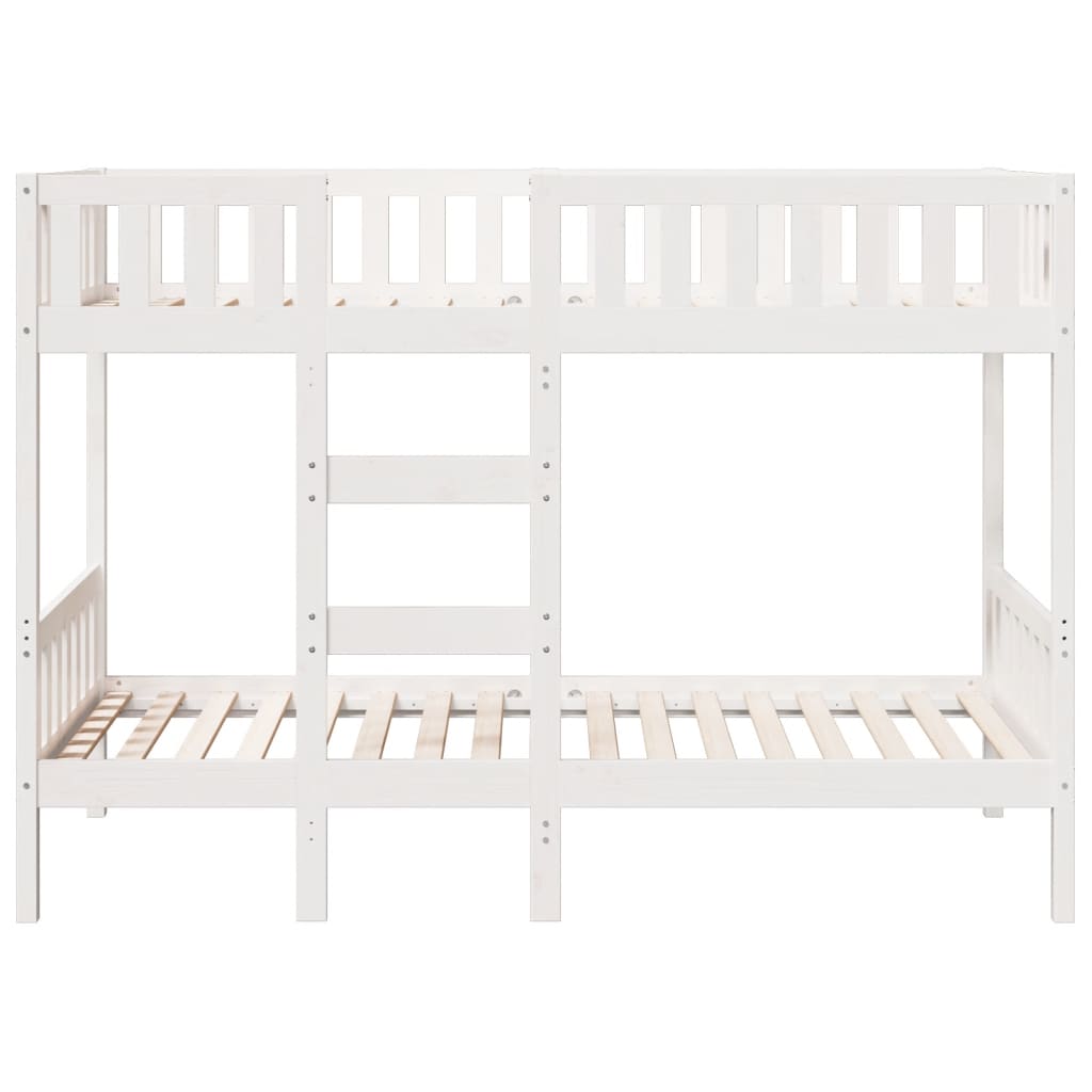 Bunk Bed White 90 x 190 cm Solid Pine Wood