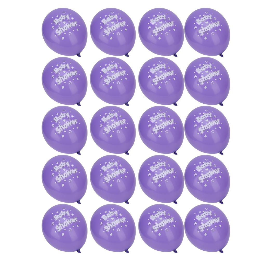 20pcs 12in Latex Balloons Letter Printed Baby Shower Birthday Party Favors Supply