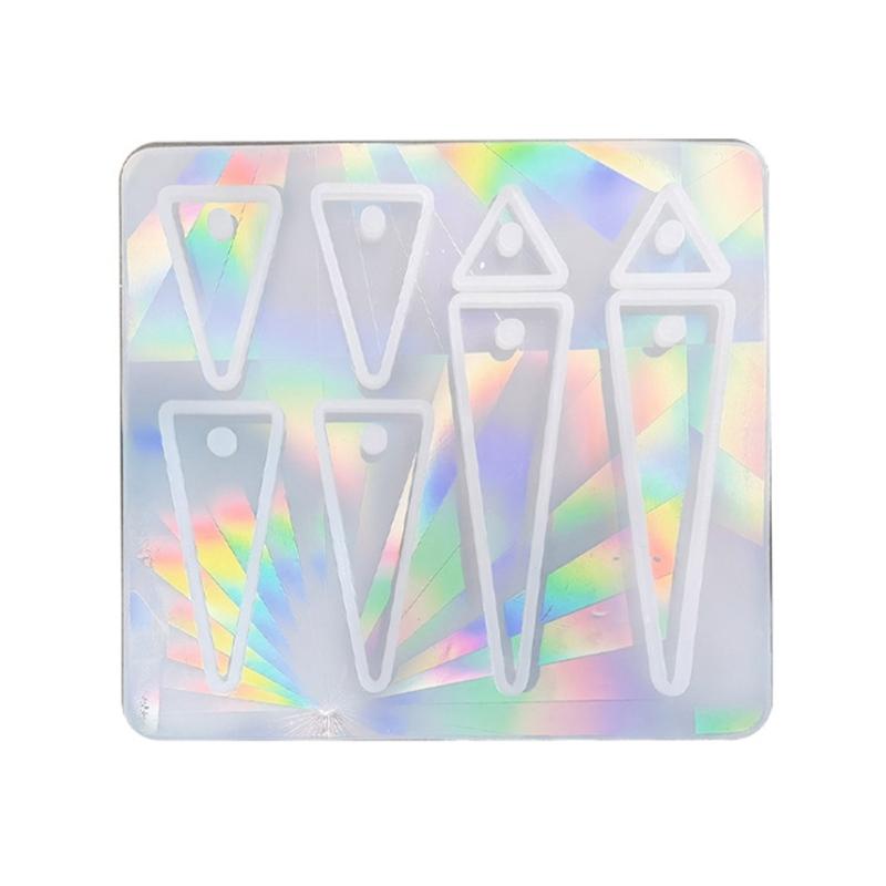 Light and Shadow Holographic Silicone Mold Epoxy Resin Casting Keychain Decorative Pendant Earrings Mold DIY Crafts чистый