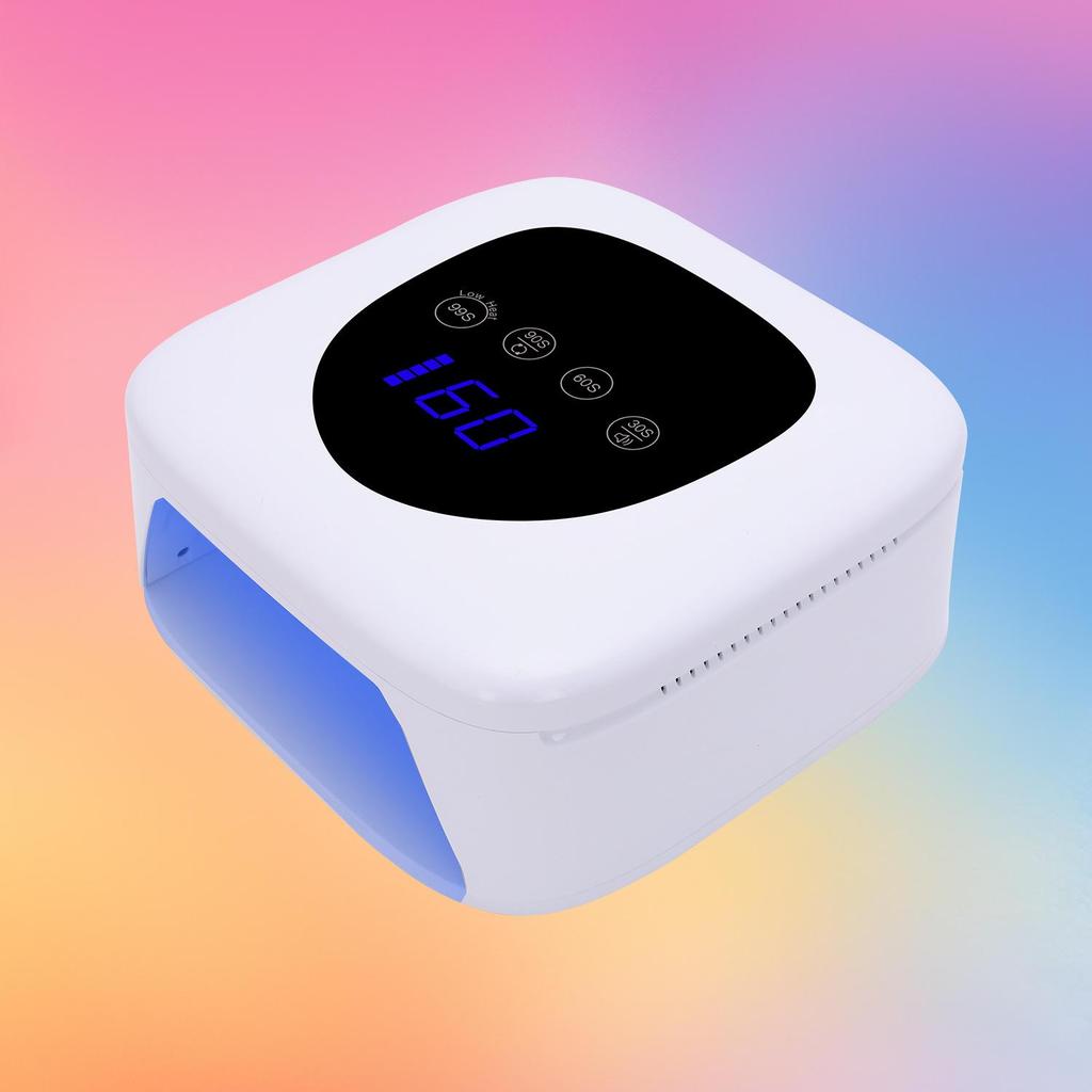 80W Portable Rechargeable UV LED Nail Lamp with Smart Sensor for Quick Drying