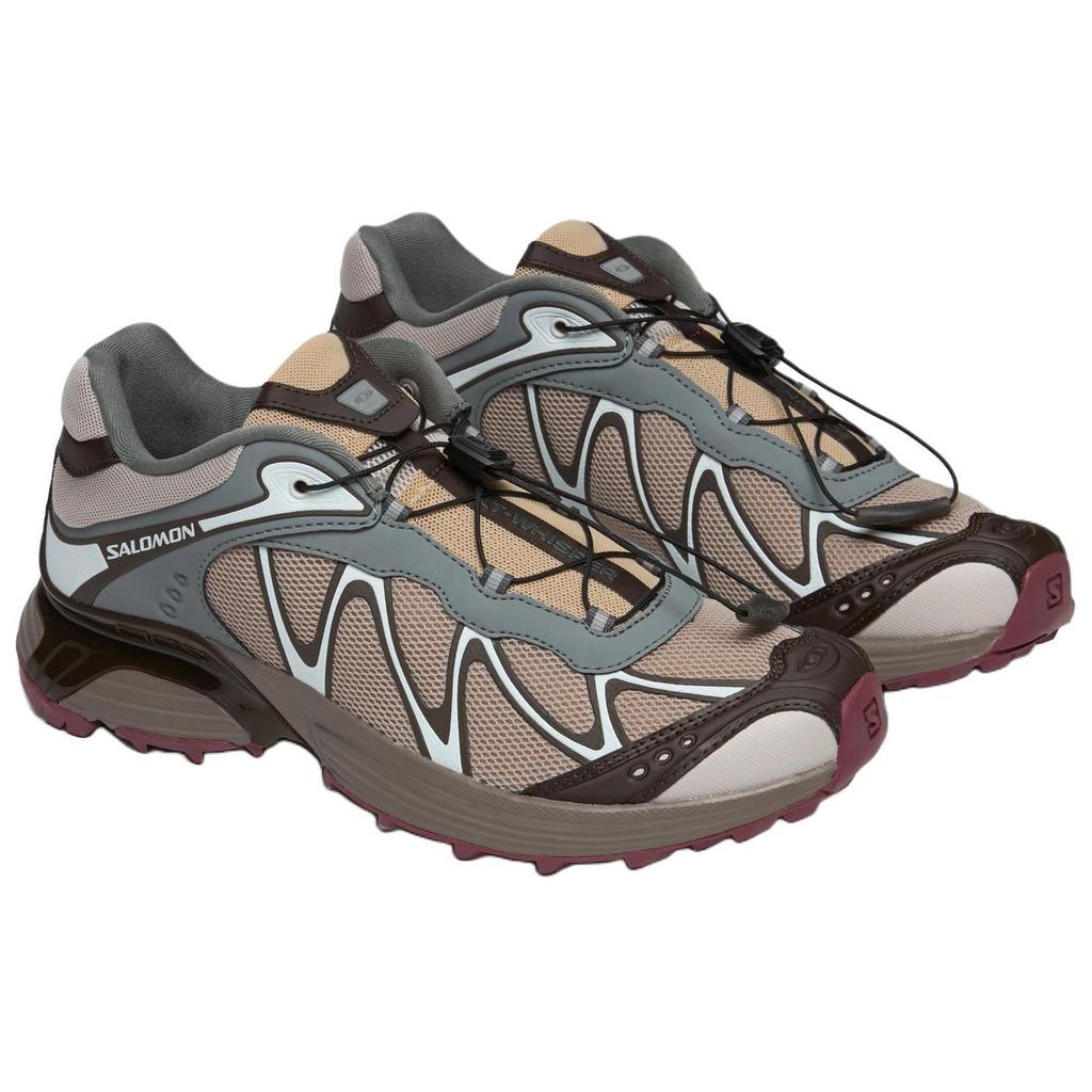 SALOMON Xt-Whisper Round Toe Non-Slip Breathable Support Low-Top Casual Trail Training Urban Commuting Running Shoes Unisex Sneaker Light-Brown 477618