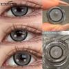 EYESHARE 1 Pair FLORENCE Series Contact Lenses for Eyes 14.5mm Gray Brown Natural Lens Beauty Pupils for Satuden