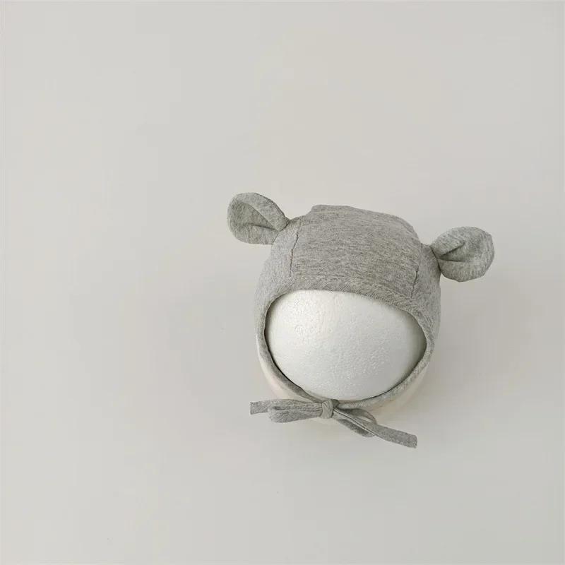 Hot Newborn Hat Cute Cartoon Bunny Bear Ear Beanie for Infant Baby Boy Girl Korean Baby Hat Spring Autumn Toddler Cap