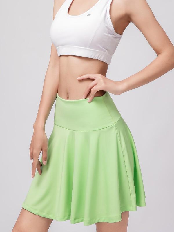 Women's Quick-Dry High-Waisted Sports Skort for Running, Fitness, Tennis & Badminton