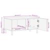 White Coffee Table 80 x 50 x 40 cm Solid Mango Wood