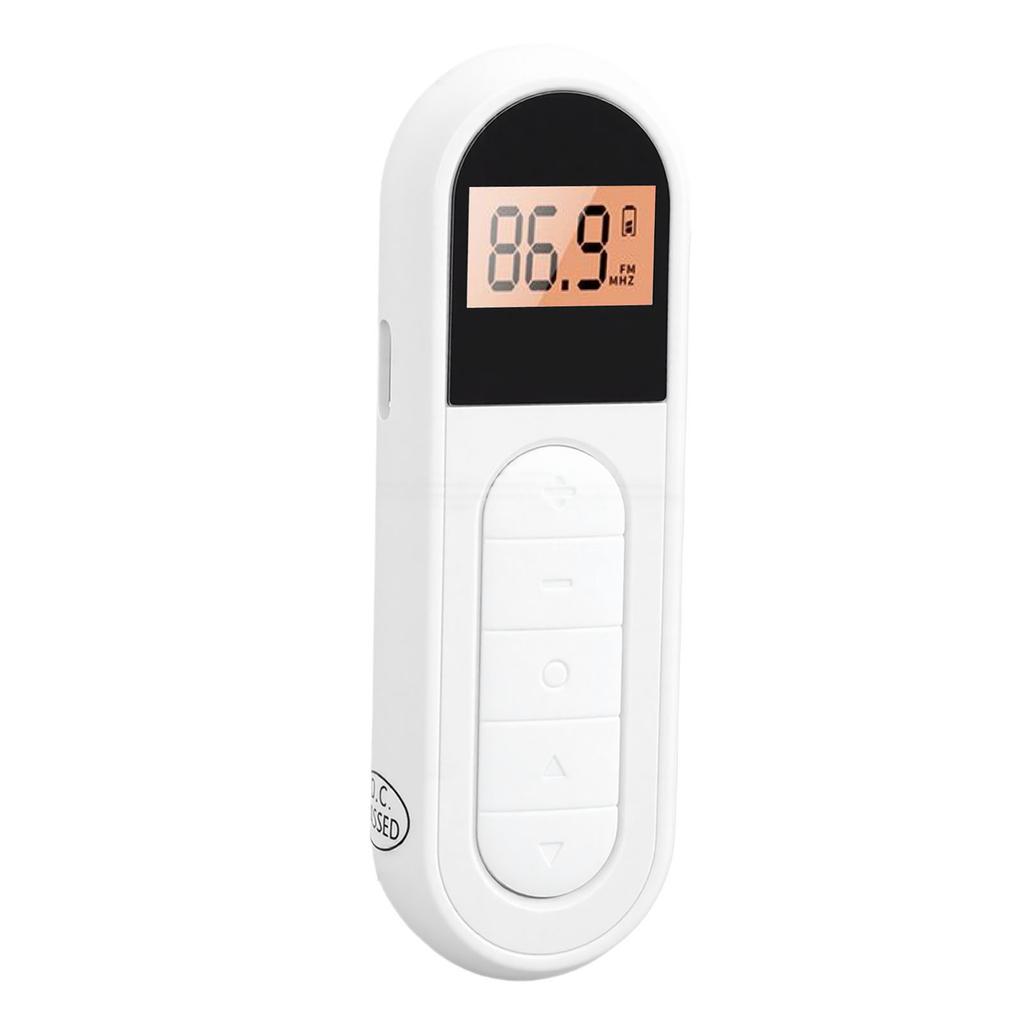 FM Radio Re able Portable Transistor Radio with Best Reception Backlight LCD Digital Tuning Stereo Sound Belt Clamp for Jogging Walking Cycling