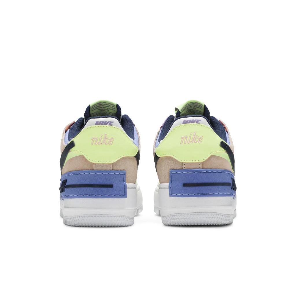 Nike Womens Air Force 1 Shadow 'Crimson Tint Volt' (women's sizes) Photon Dust / Barely Volt / Crimson Tint / Royal Pulse Skate Shoes CU8591 001