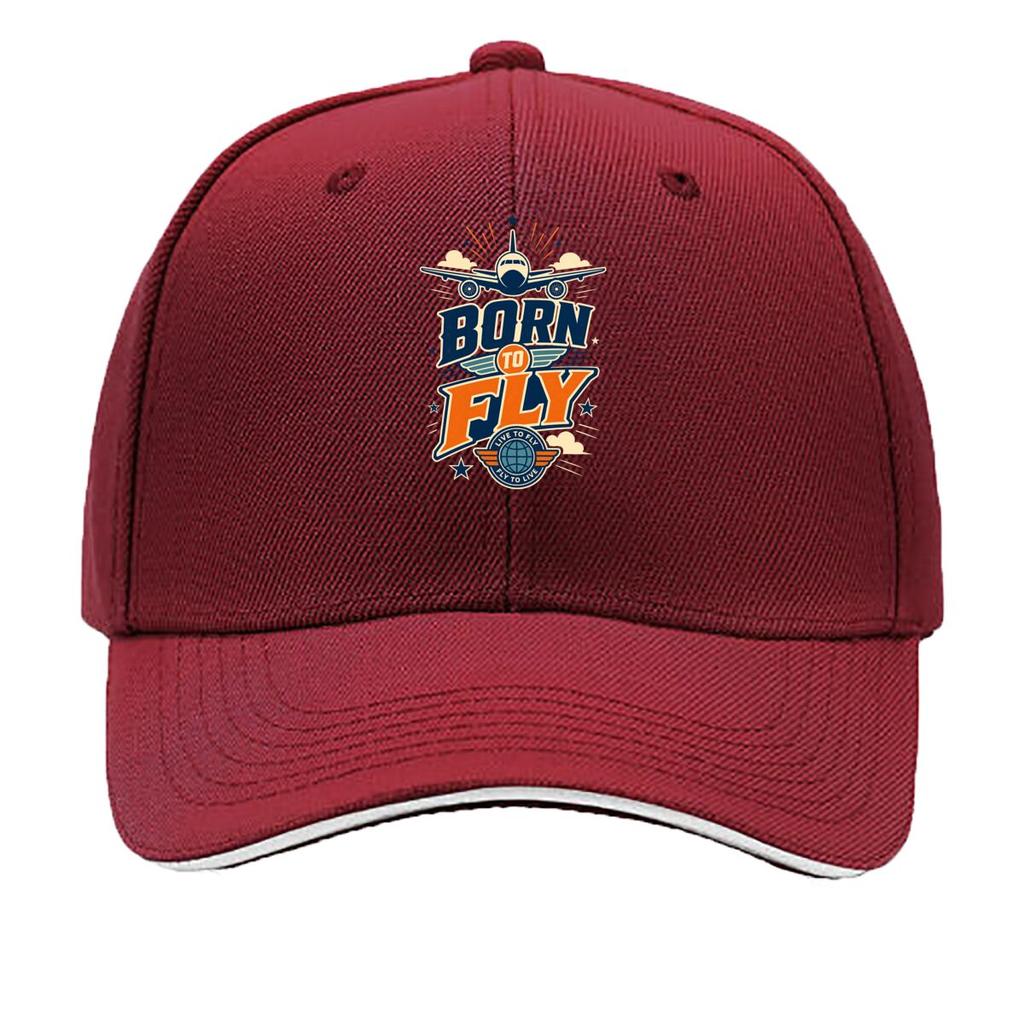 Sky Dream Aviation Quote Graphic Sandwich Baseball Cap Sun Cap Outdoor Workouts Hat