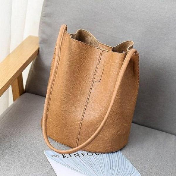 splice pu leather backpack