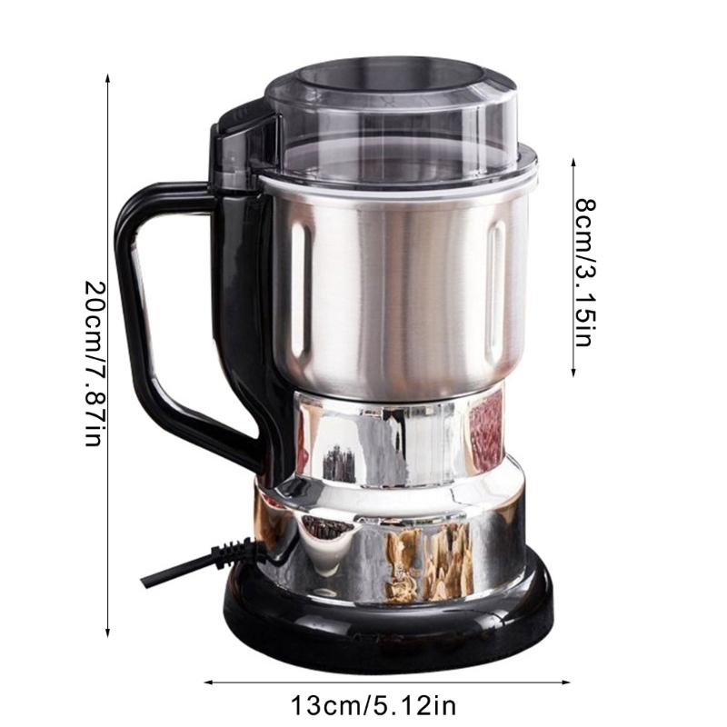 Stainless Steel Blade Coffee Nut Grinder Electric Spices Grinding Machine with Portable Handle Kitchen Accessories