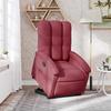 Recliner Chair with Rising Function Burgundy Fabric