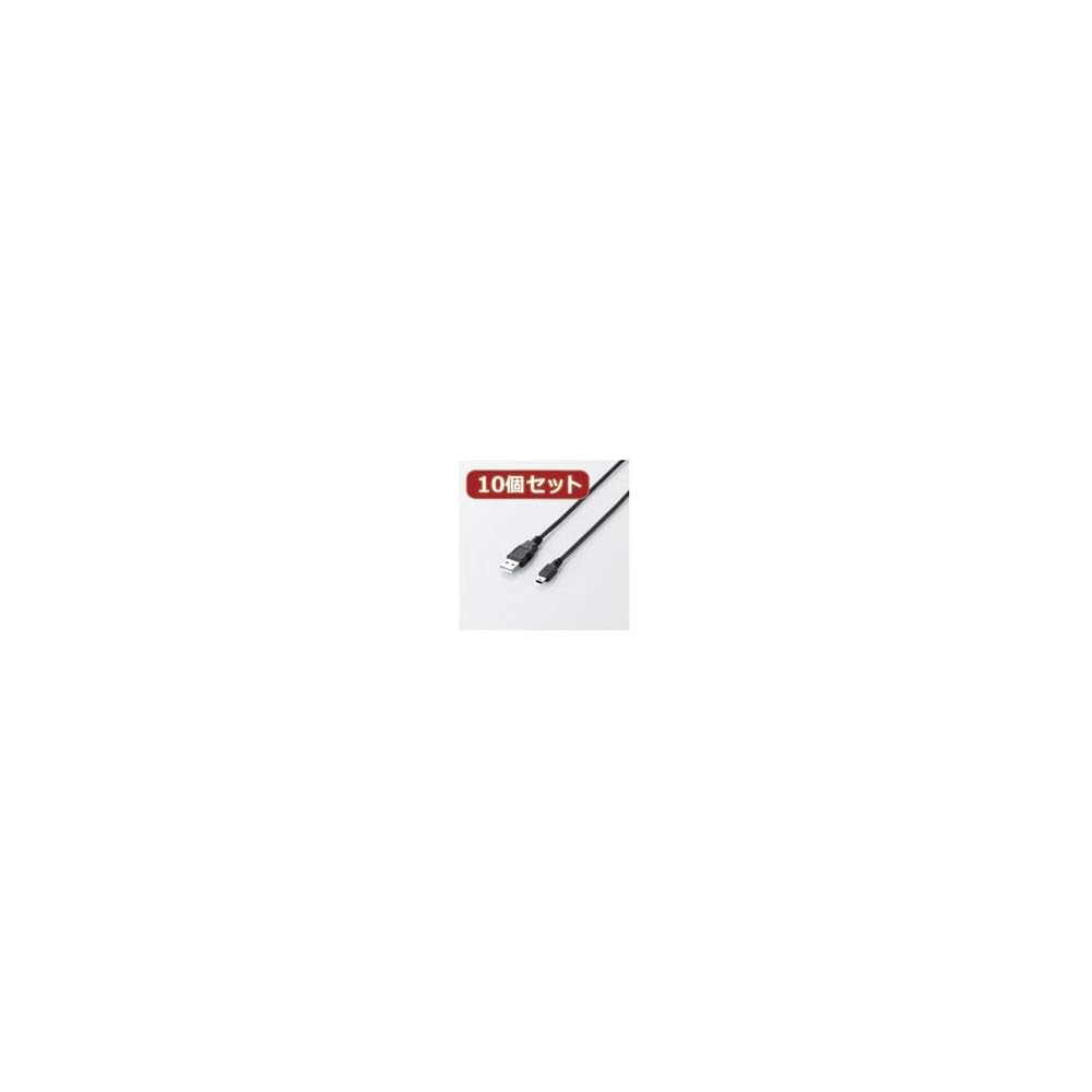 Набор из 10 шт. Экологичный USB 2.0 кабель ELECOM (тип мини-Б) U2C-JM10BKX10