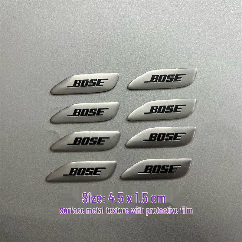 Dekorative Metallaufkleber für Auto-Audio-Lautsprecher von Bose, Harman Kardon, JBL.