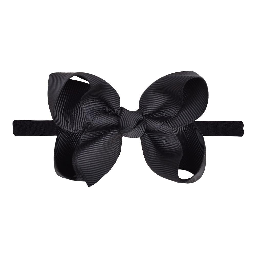 Children S Bow Headband, Solid Color Medium Warped Flower Elastic Headband Children S Hair Accessories 351