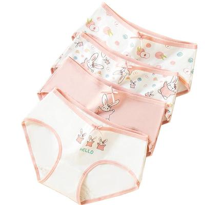 4 Teile/satz Baumwolle frauen Höschen Atmungsaktive Unterwäsche Nette Schleife Mädchen Slips Weibliche Dessous