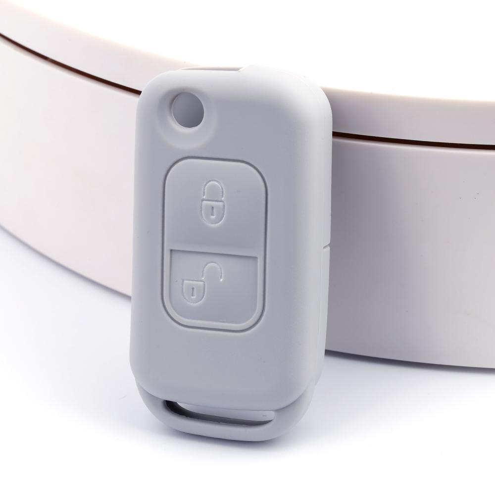 Silicone Cover Flip Folding Remote Car Key Case for Mercedes Benz W168 A170 SLK R170 E113 Class A/C/E/S W202 W203 Alarm