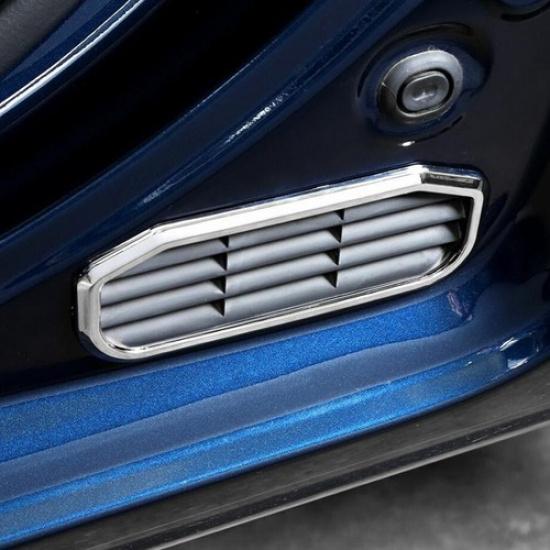 For 2010-2024 Dodge RAM 1500 ABS Chrome Rear Door Air Exhaust Vent Trim Cover 2P