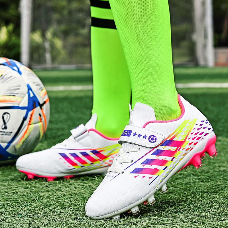 Модные высококачественные детские футбольные бутсы для мальчиков FG TF — фото 3