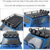 Dachgepäckträger für 1/18 RC Crawler Auto TRX4M - Dachgepäckträger mit LED-Scheinwerfern & Leiter - 1:18 RC Crawler Deko Upgrade