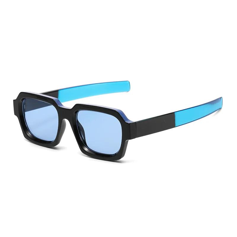  Ins Popular Fashion Square Polarized Sunglasses Women Retro Punk Shades UV400 Men Trending Sun Glasses