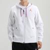 Jordan Fleece Full-Length Zipper Hooded Jacket Men Jackets White CK6448-100
