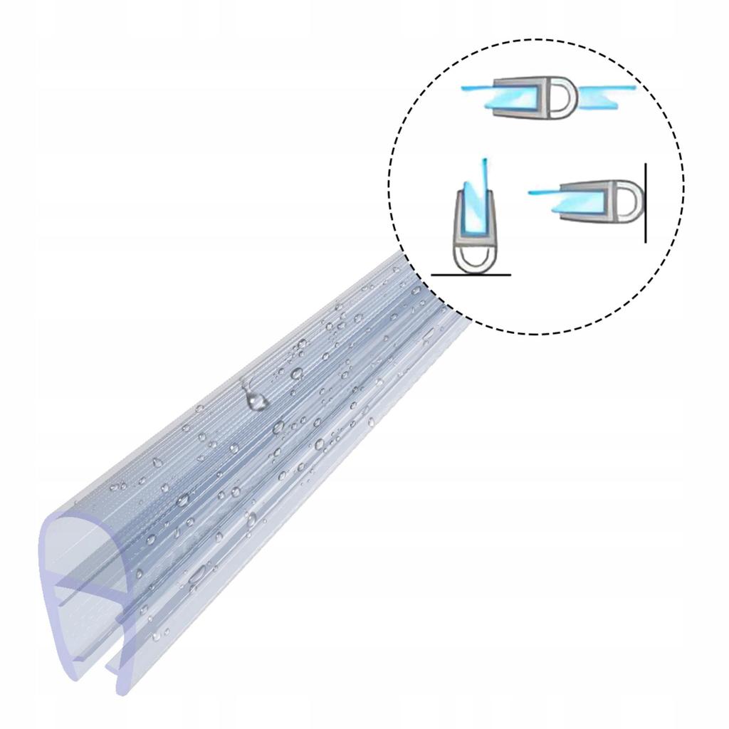Shower cabin seal DK03 6mm-7mm 10cm