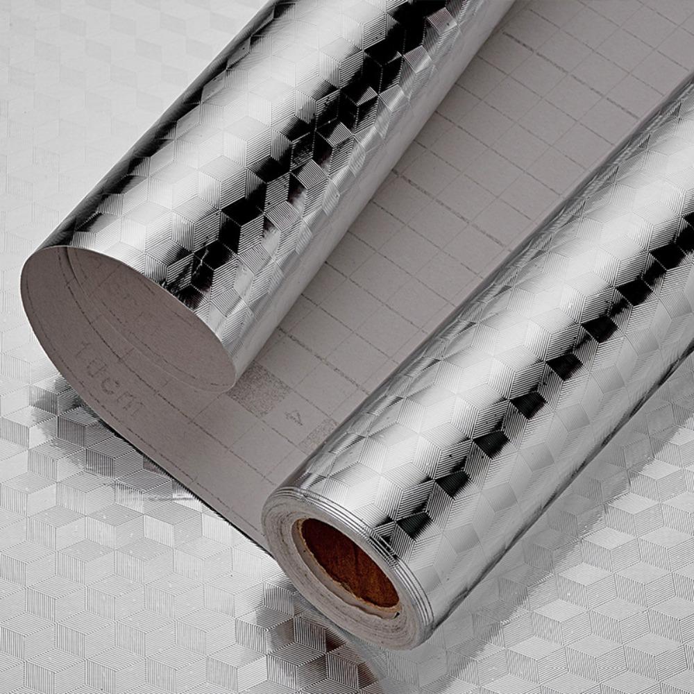 40CMx10M Kitchen Oil-proof Sticker PVC Cabinet Wallpaper Furniture Refurbishment